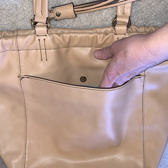 Calvin Klein Beige Tote Handbag - Picture 4 of 6